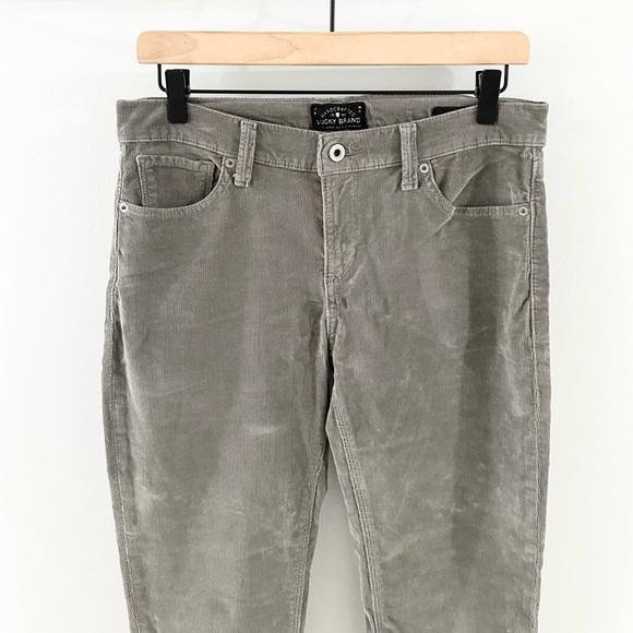 Lucky Brand Brooke Skinny Corduroy Pants Gray Size 8/29 - Picture 4 of 7